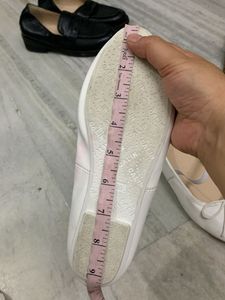 White Ballet Flats