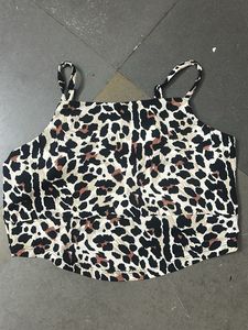 Leopard Print Crop Top