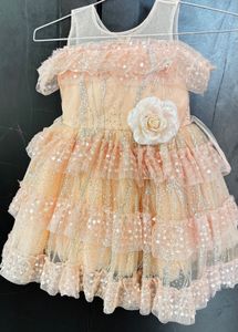 Enfance Peach Party Dress