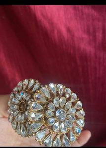 Yellow Floral Jhumka Earrings