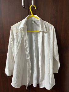 Classic White Button-Up Shirt