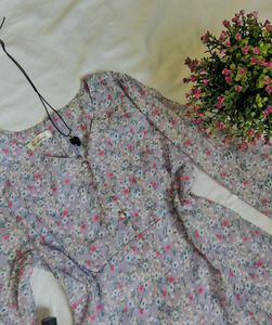 Charming Floral Print Dress