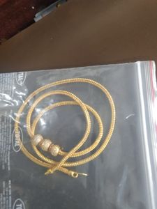 92.5 silver with 22ct Gold covering Chain Necklace