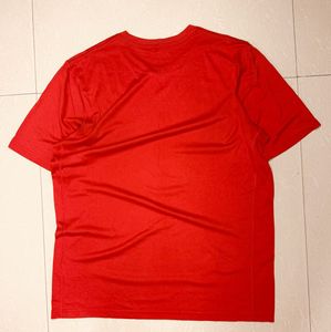 Men's Red Nike Dri-Fit Soccer T-Shirt