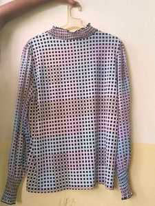 Calvin Klein Patterned Long Sleeve Top