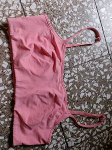 Pink Sports Bra