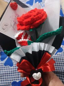 Crochet Rose Flower Bouquet