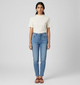 Cream Short Sleeve cropped Top