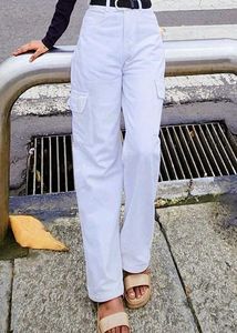 Stylish White Cargo Pants