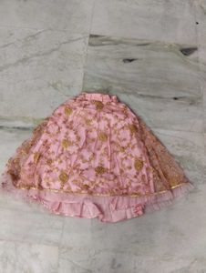 Cute Pink Lehenga Set for Girls
