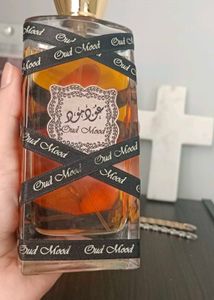 lattafa Oud Mood Perfume Bottle