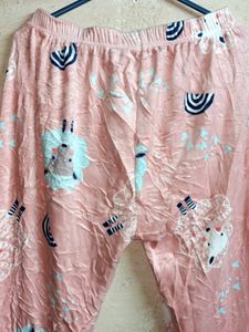 Women's Fleece Fashion Pants Night Suit Multicolou