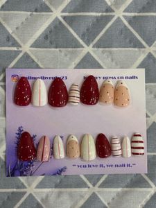 Handmade Whimsical nails, Cute Press-On Nails Set