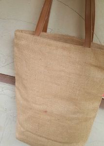 Embroidered Jute boho Bag