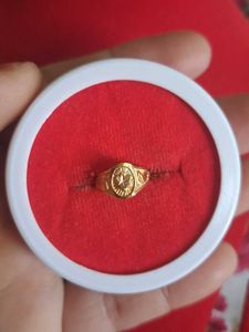 Gold Ring with Star Design for kids