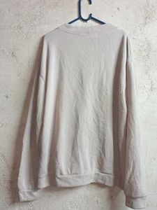 PLUS SIZE Cream V-Neck Cardigan
