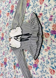 Striped Ruffled Top