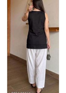 Black kurta with Farshi Salwar and Dupatta