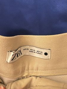 Beige High-Waisted Shorts with Gold Buttons