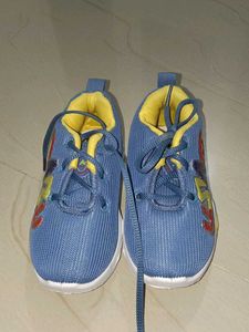Cute Blue & Yellow Baby Shoes