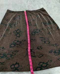 Shimmery Floral Skirt