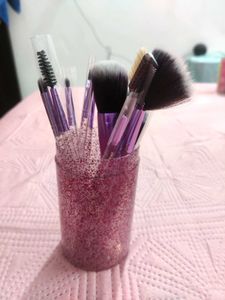 Sparkling Makeup Brush with Holder unused 💫