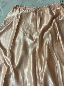 Embellished Peach Silk Blouse
