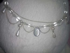 Elegant Pearl &amp; Crystal Body Chain