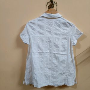 Brand: HAUTE Off White Formal Top