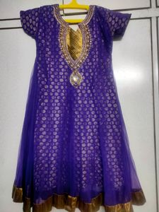 Dark Lavender Net Dress