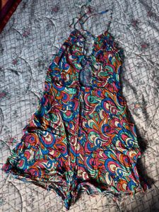 🔥Vibrant Swirl Print Halter Monokini