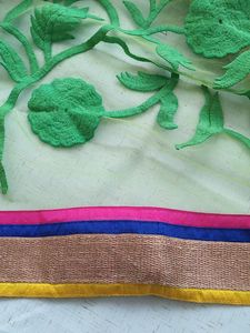 Heavy Duptta/ Green Net Duptta