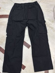 Black Cargo Pants with seven pockets!