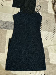 Sparkly Black Mini Dress