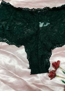 Elegant Black Lace Briefs