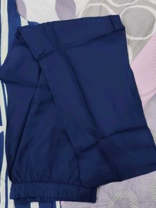 Stylish Blue &amp; White Ethnic Kurta