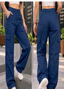 Navy Blue Cargo Pants
