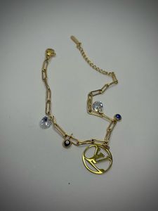 Luxury Charm Bracelet with LV Logo