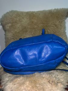 Coach Blue Leather Satchel