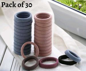Multicolor Hair Band | Rubber Bands (Pack of 30)