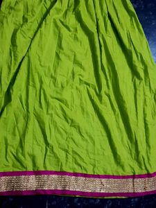 Vibrant Pink &amp; Lime Green Indian Anarkali Dress