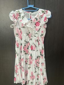 Floral Print Girls' Dress