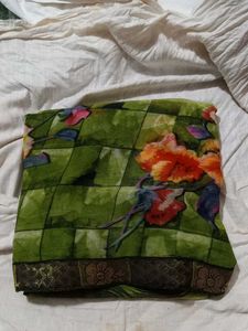 Beautiful Green Floral Saree