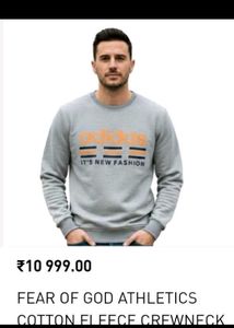 Fear of God Athletics Cotton Fleece Crewneck