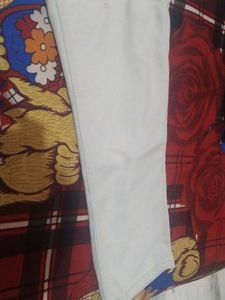 Cream Colored Denim Jeans