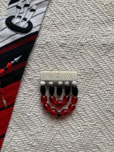 Bohemian Beaded Pendant clip for coat