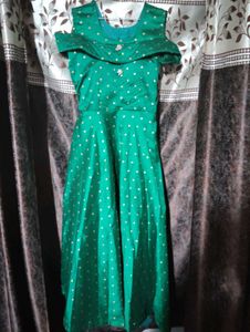 Stunning Green Polka Dot Gown