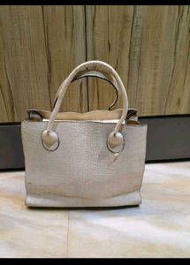 Chic Crocodile Embossed Tote Bag