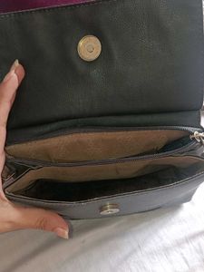 Baggit Olive &amp; Brown Satchel/sling
