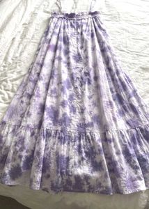 ⁠♡ Soft girl aesthetic tie dye dress for Summers ♡